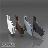 LIKOV Koncovka balkonové lišty BB-K šedá